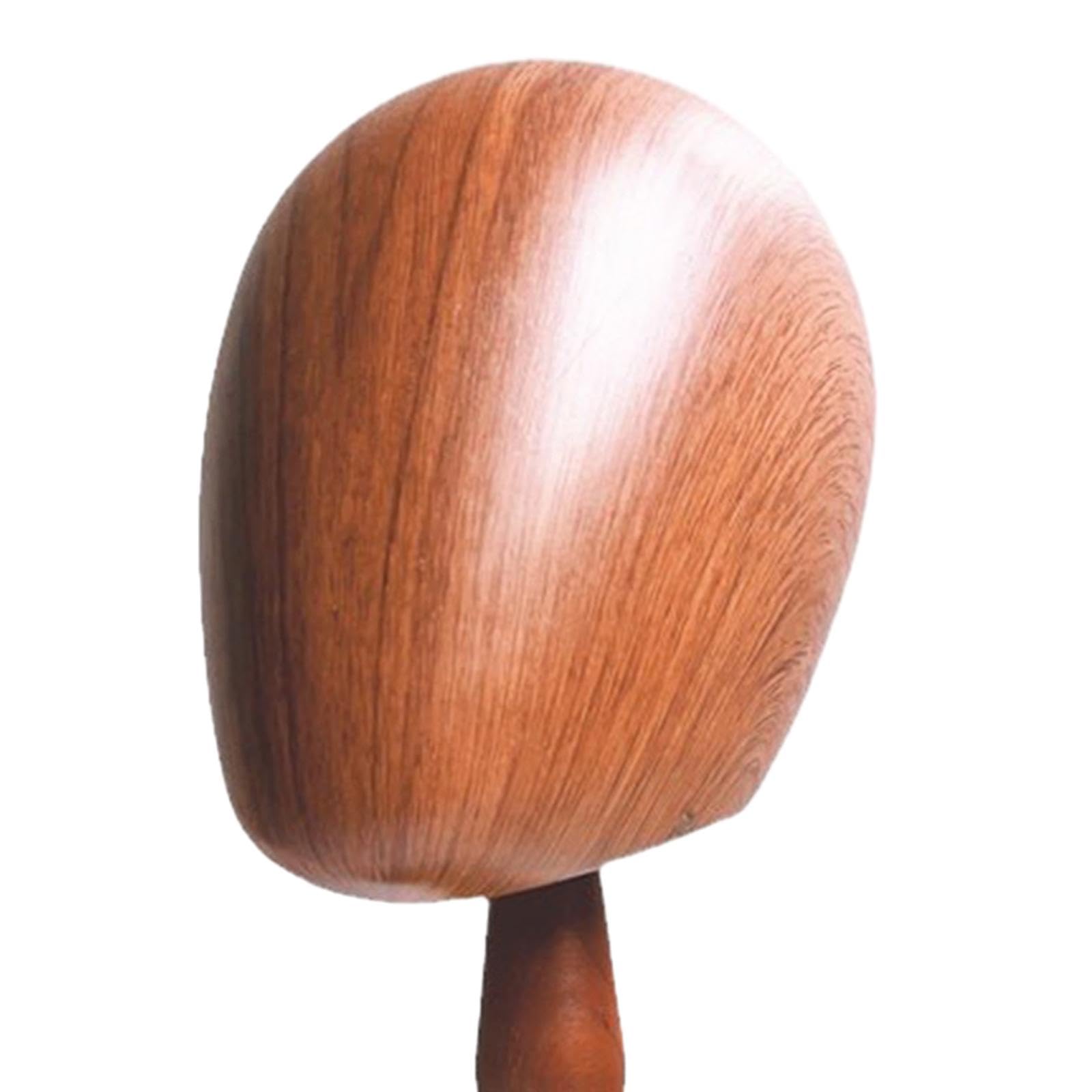 Colcolo Testa di manichino in legno modello cappello posticci espositore altezza 36 cm materiale legno