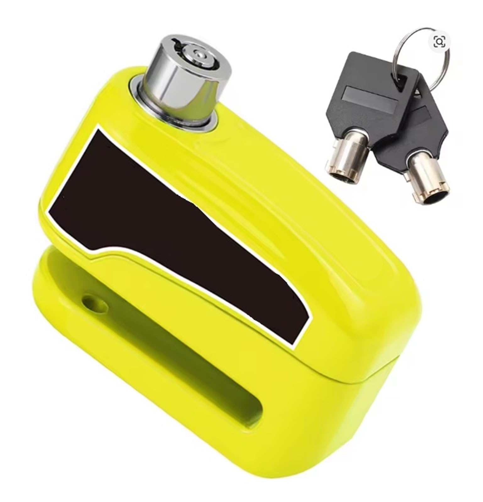 Puayqbvy Green Handlebar Lock Motorcycle Alarm Lock Wheel Disc Brake Motorbike Waterproof Anti-Theft Aluminum Alloy Security Brakelock