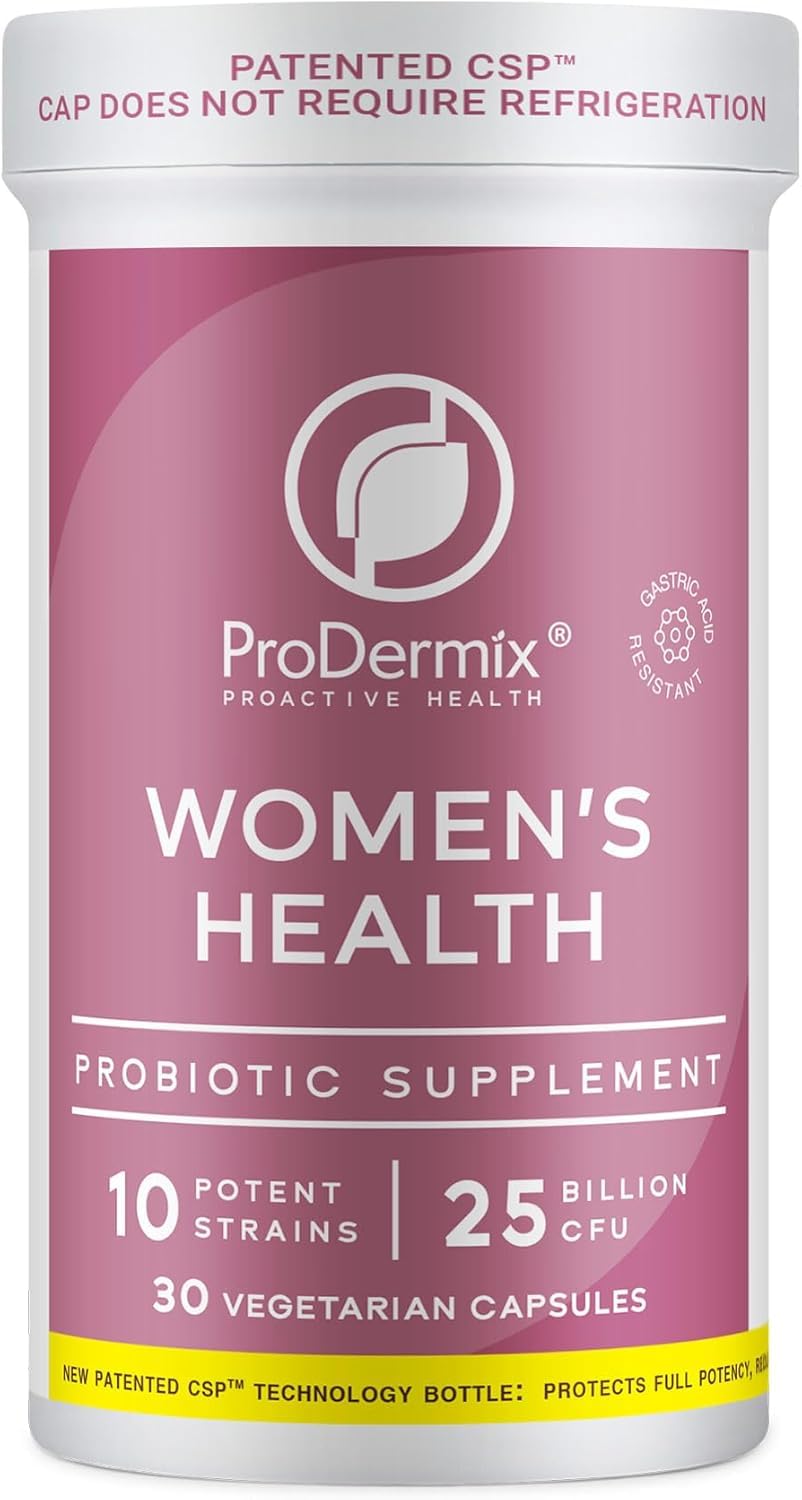 PRODERMIX Probiótico para Mulheres, 25 bilhões de UFC, 30 cápsulas
