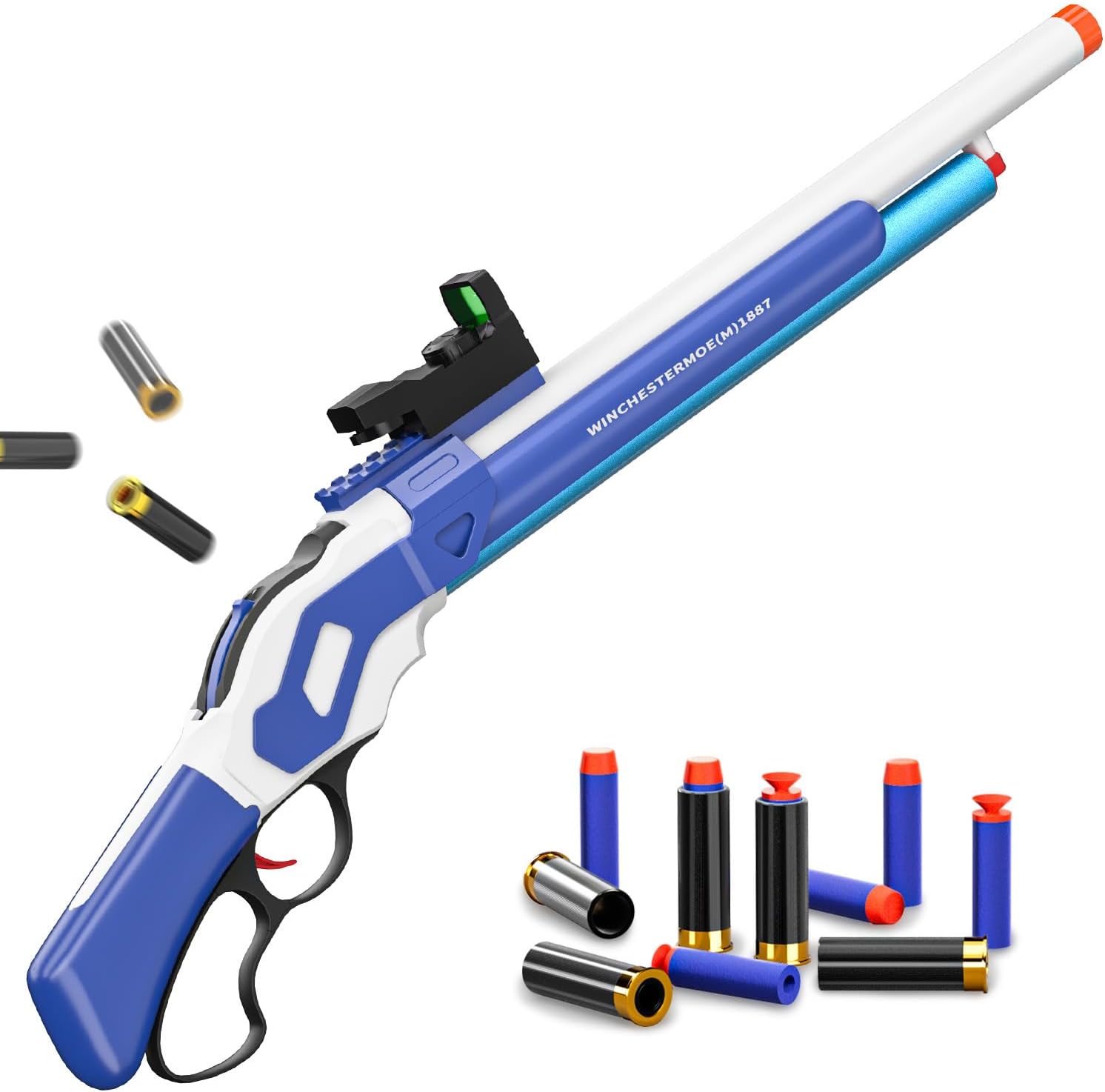 Amazon.com: Ouzhimanxing Shell Ejecting Toy Gun (27-Inch),Soft Bullets ...