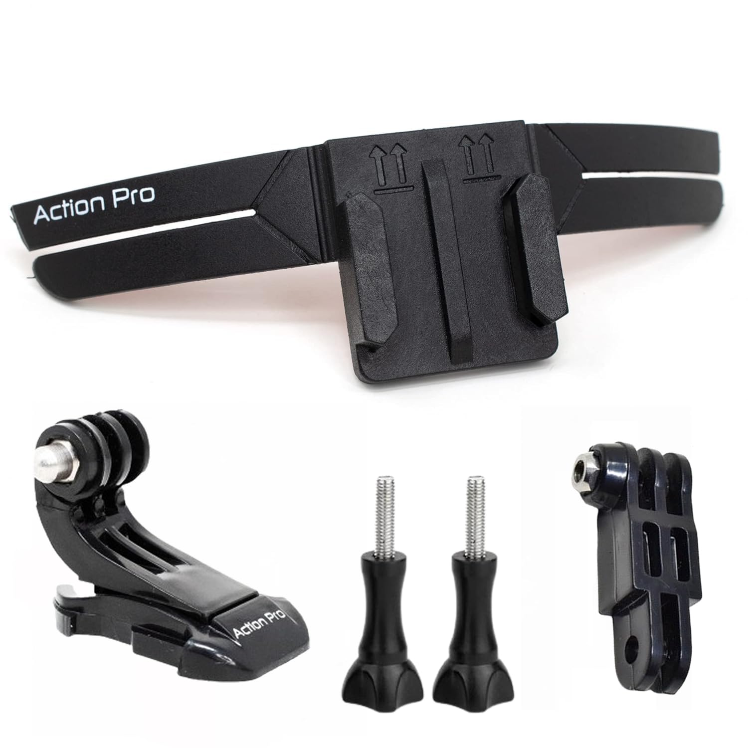 Action Pro Adjustable Helmet Chin Mount Strap Kit with Long Straight Joint, J Hook & Thumb Screws | Compatible with GoPro Hero 13/12/11/10/9/8/7/6/5/4, Insta360, SJCAM & DJI Osmo Action Cameras-image-12