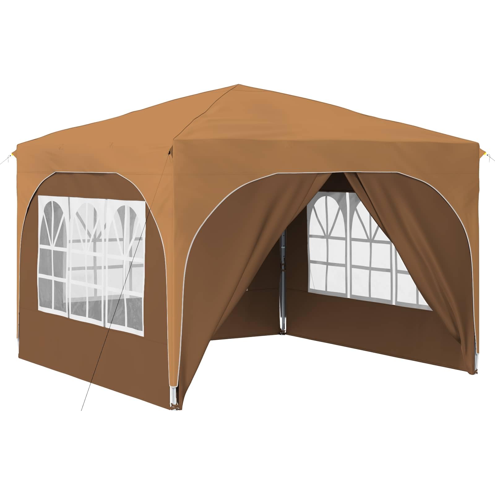 Zasłona Pop Up 290 x 290 x 245 cm beżowa z 4 ściankami