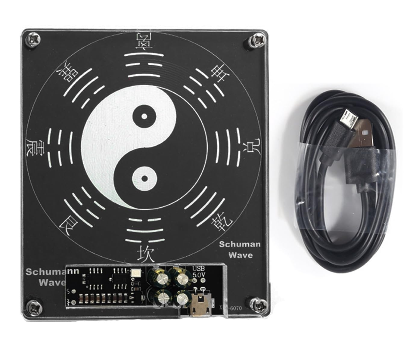 Schumann Resonance Generator, 7.83Hz Schumann Generator, VQP Pure Sine Earth Resonant Frequency Generator with Indicator Light for Healing Creation Relaxation, USB 5V