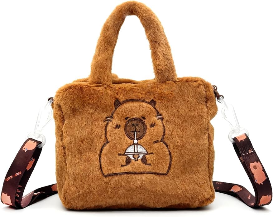 vihaanta Capybara Bag, Cute Capybara Crossbody Bag for Girls, Daily School and Party Accessory, Adjustable Strap for Travel and Outings, Single Piece-picture-39