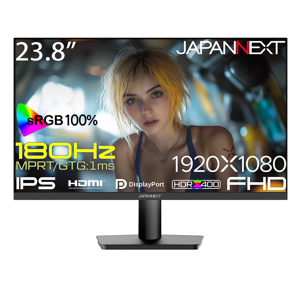 Amazon.co.jp: JAPANNEXT 23.8インチ ゲーミングモニター 180Hz 1ms