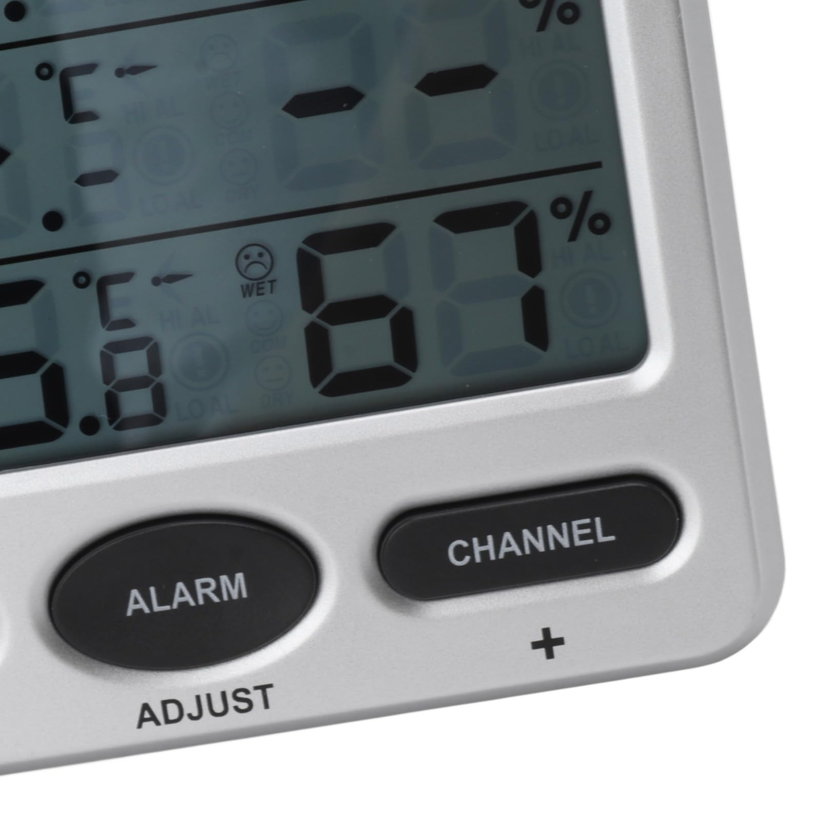 Igrometro per la stanza, termometro, wireless, monitor multifunzione preciso per la casa, la camera dei bambini, ABS, 1 unità