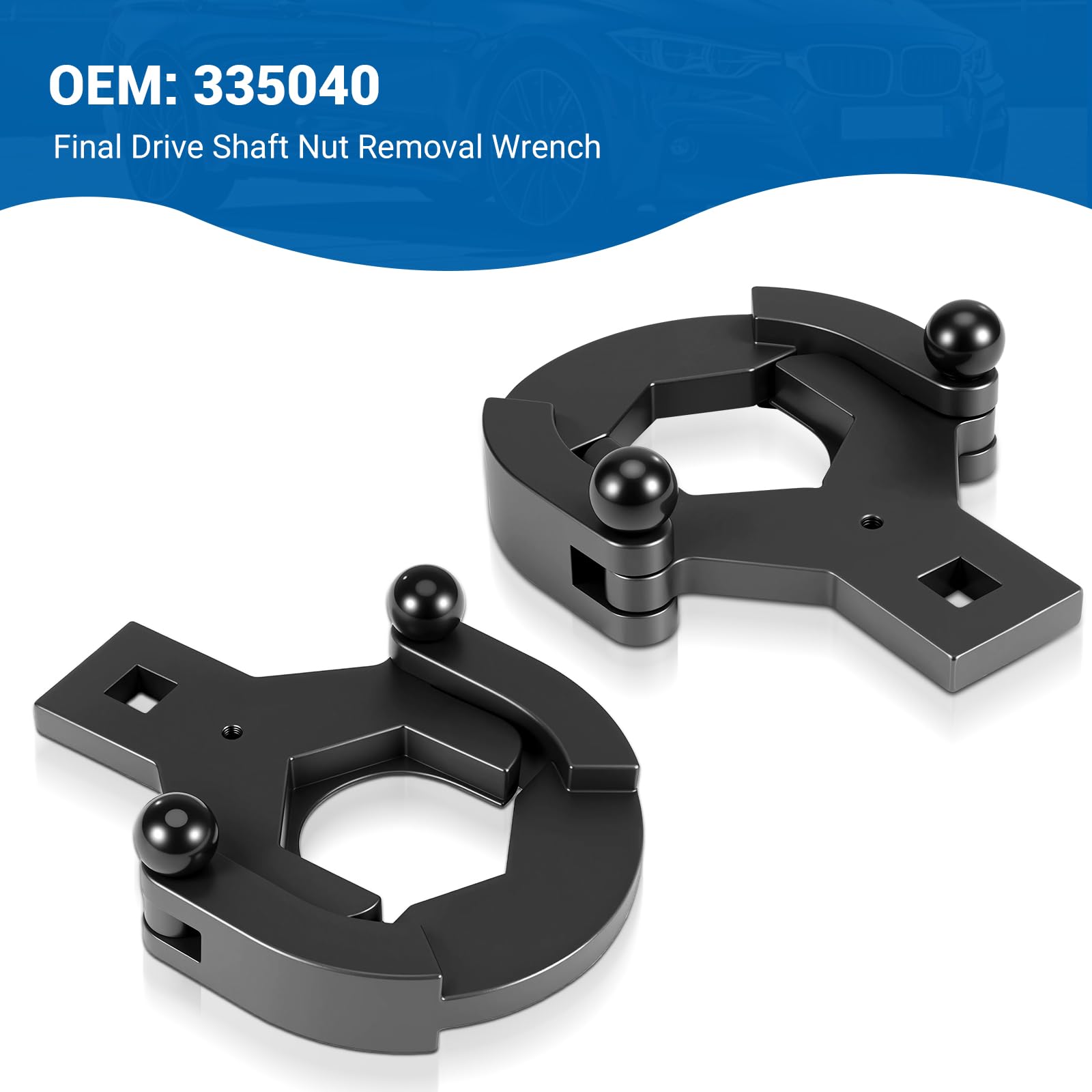 RUIZHI 7-TLG. Werkzeugsatz für Antriebswellen- und Differential-Muttern, Kompatibel mit B-MVV X3 X5 X6 3er 5er 7er, Zum Ausbau des Hinterachsdifferentials