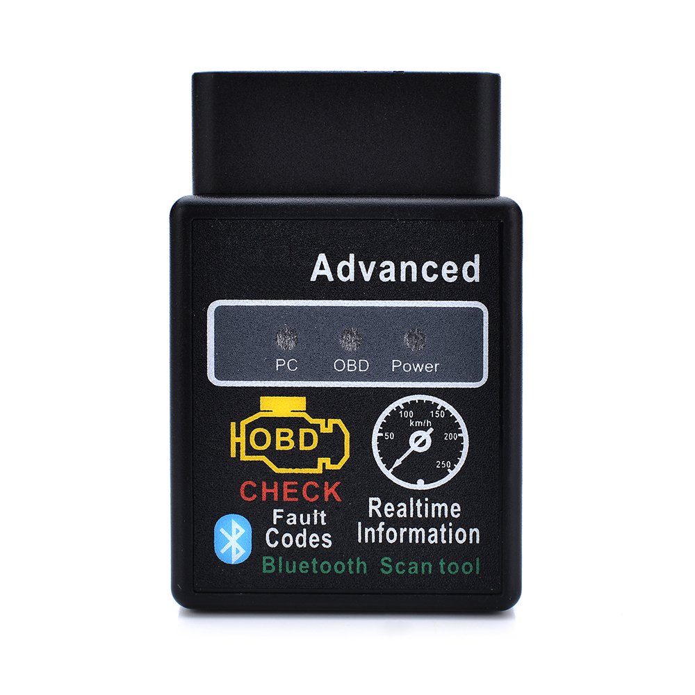 Yizhet Mini Bluetooth OBD2 Scanner OBD2 OBD II V2.1 Android Bluetooth Car Scanner Diagnostic Tool Scanner Adapter Scan Code Reader Tester (Black)