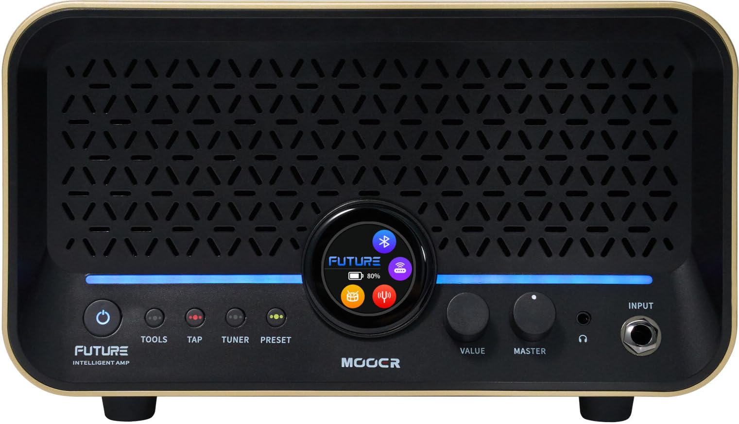 Mooer F15i Li - Multi-Effects & Modeling Guitar Combo, 15 Watt, with Battery - Imperial Gold