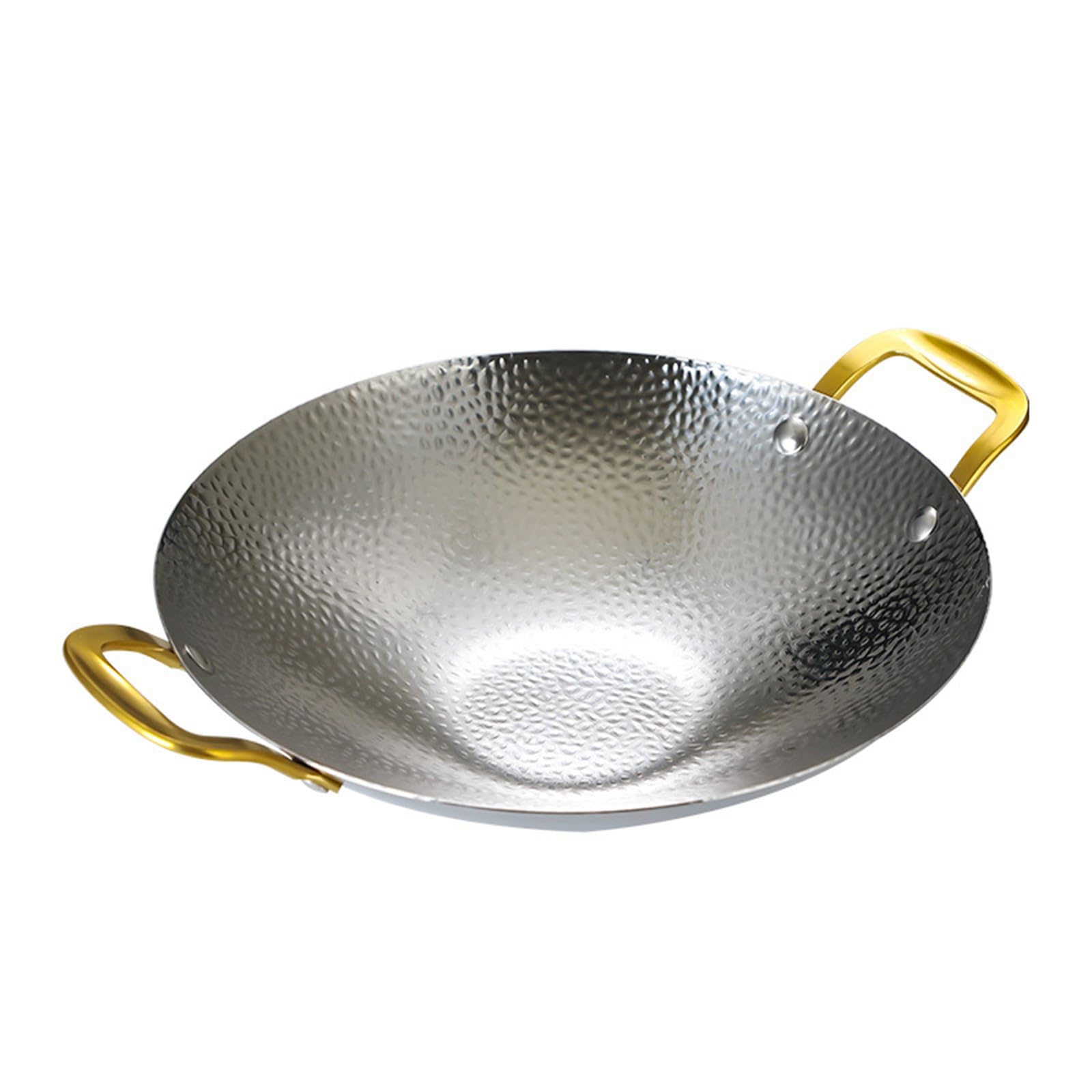 Poêle à paella en acier inoxydable SVRITE non revêtue disponible en 4 tailles pour la cuisine