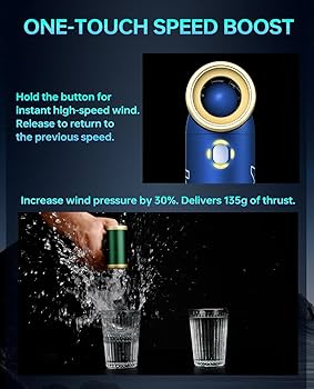 Amazon | KiCA JetFan 2S 多機能エアダスター 充電式 (ブルー) 、電子