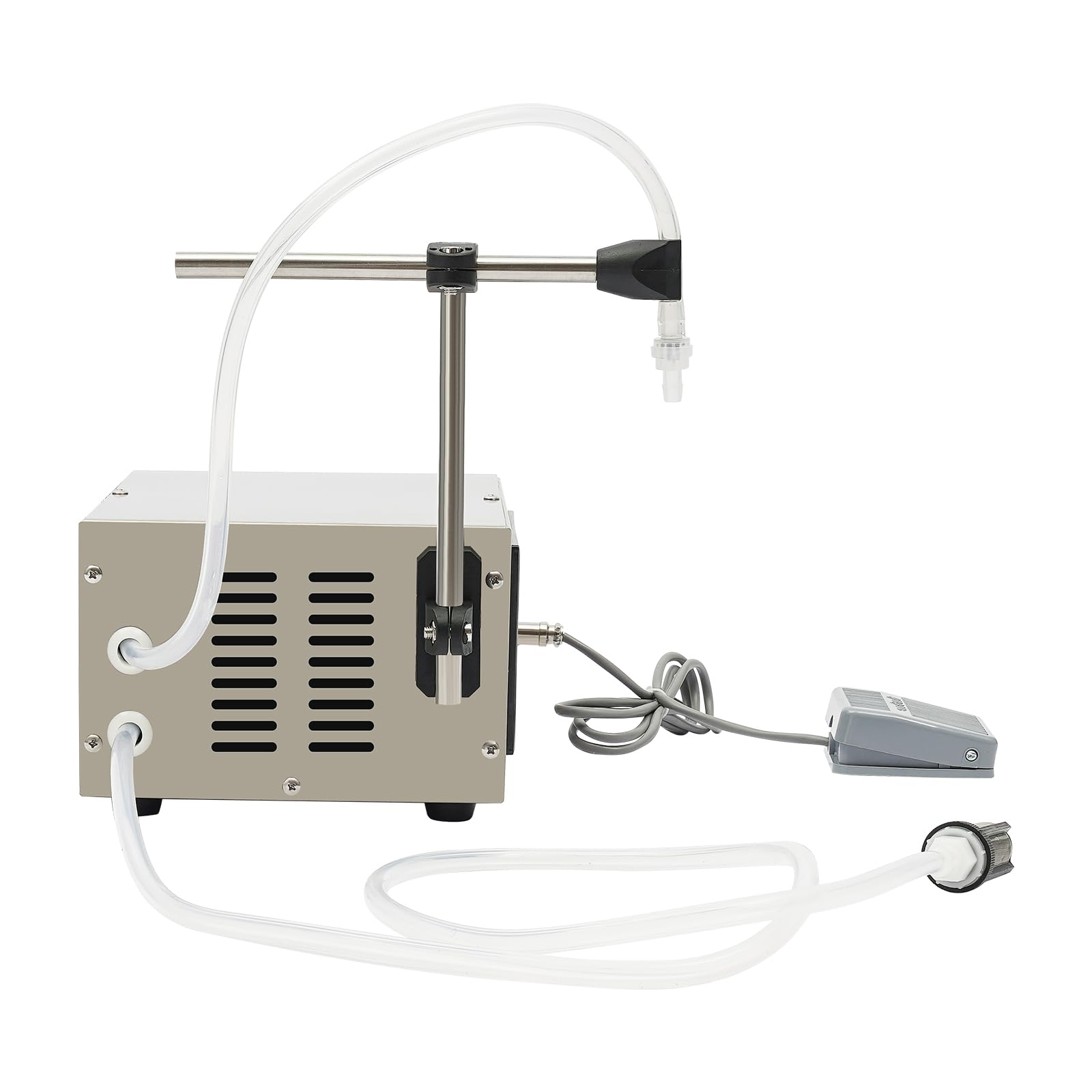 Abfüllmaschine, 50W Flüssigkeitsabfüllmaschine 1 Köpfe Flüssigkeit Abfüllmaschine Füllmaschine Digitale Steuerung 5-3500ml