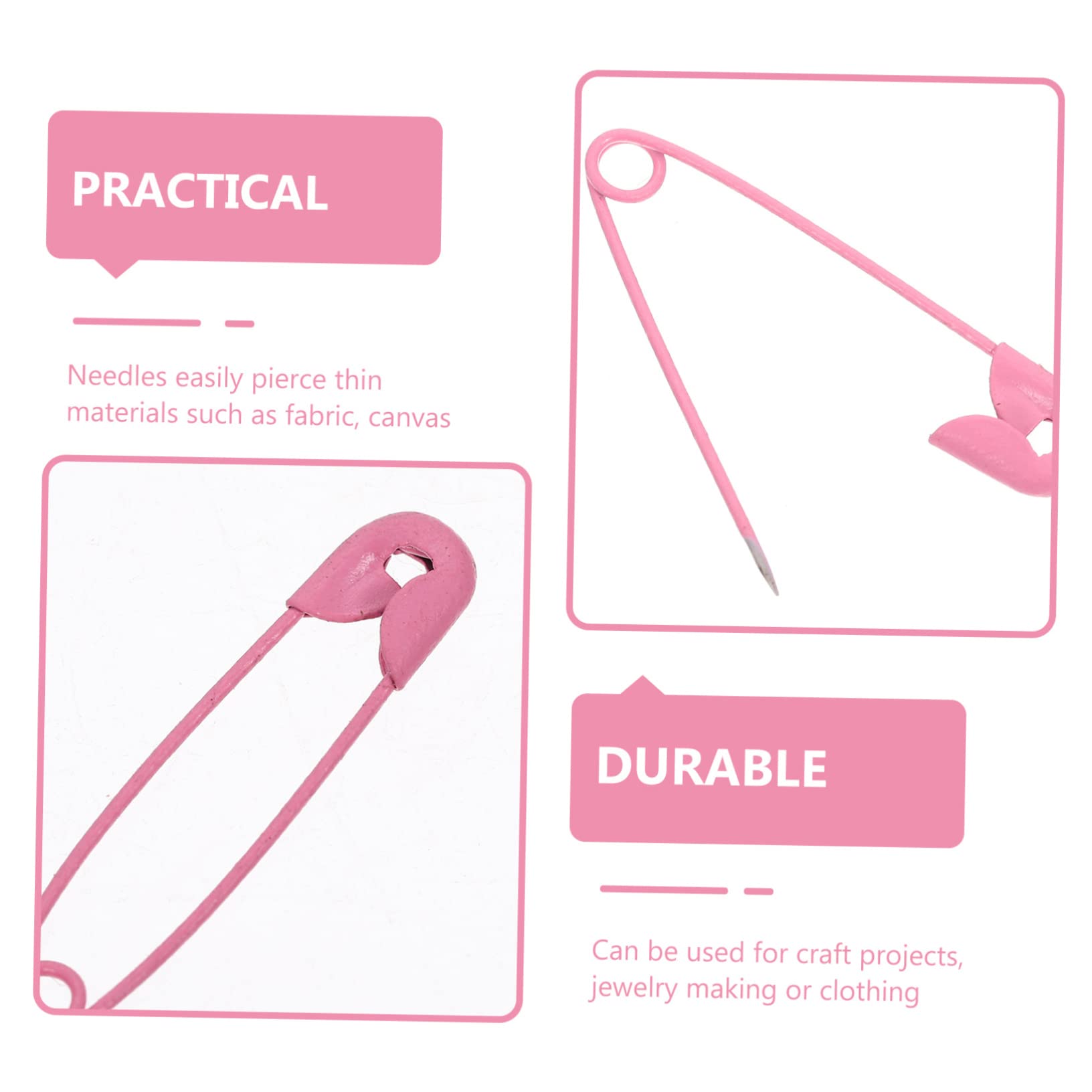 5 Sets Reisefreundliche Sicherheitsnadel-Clips Zum Nähen Von Schmuck. Personalisieren Sie Ihren Stil. Handgefertigte Brosche 100 Stück * 5