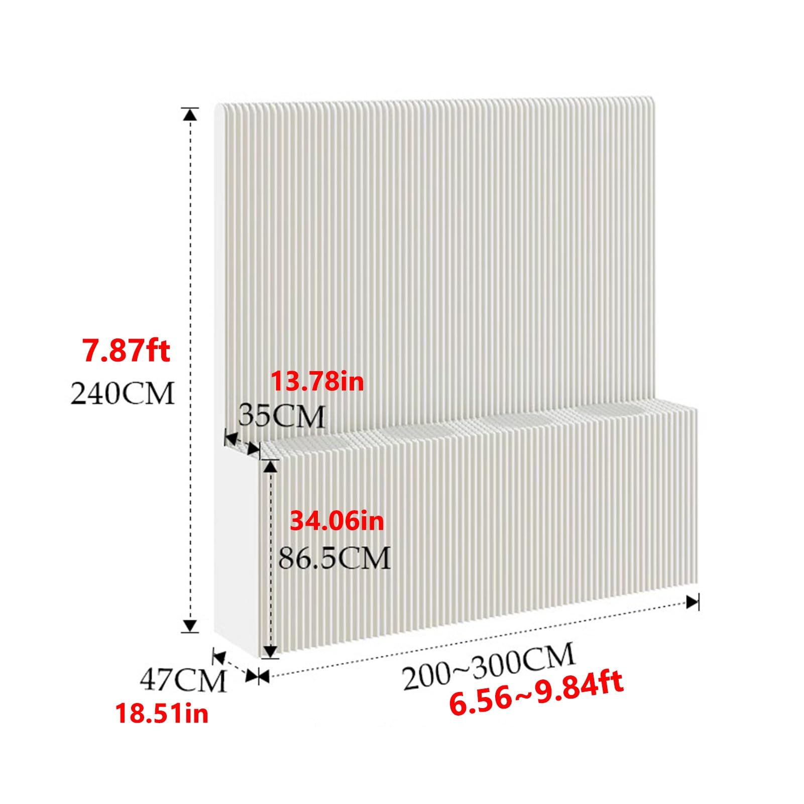 Divisori per ambienti, Divisori for ambienti(White,7.87x9.84ft)