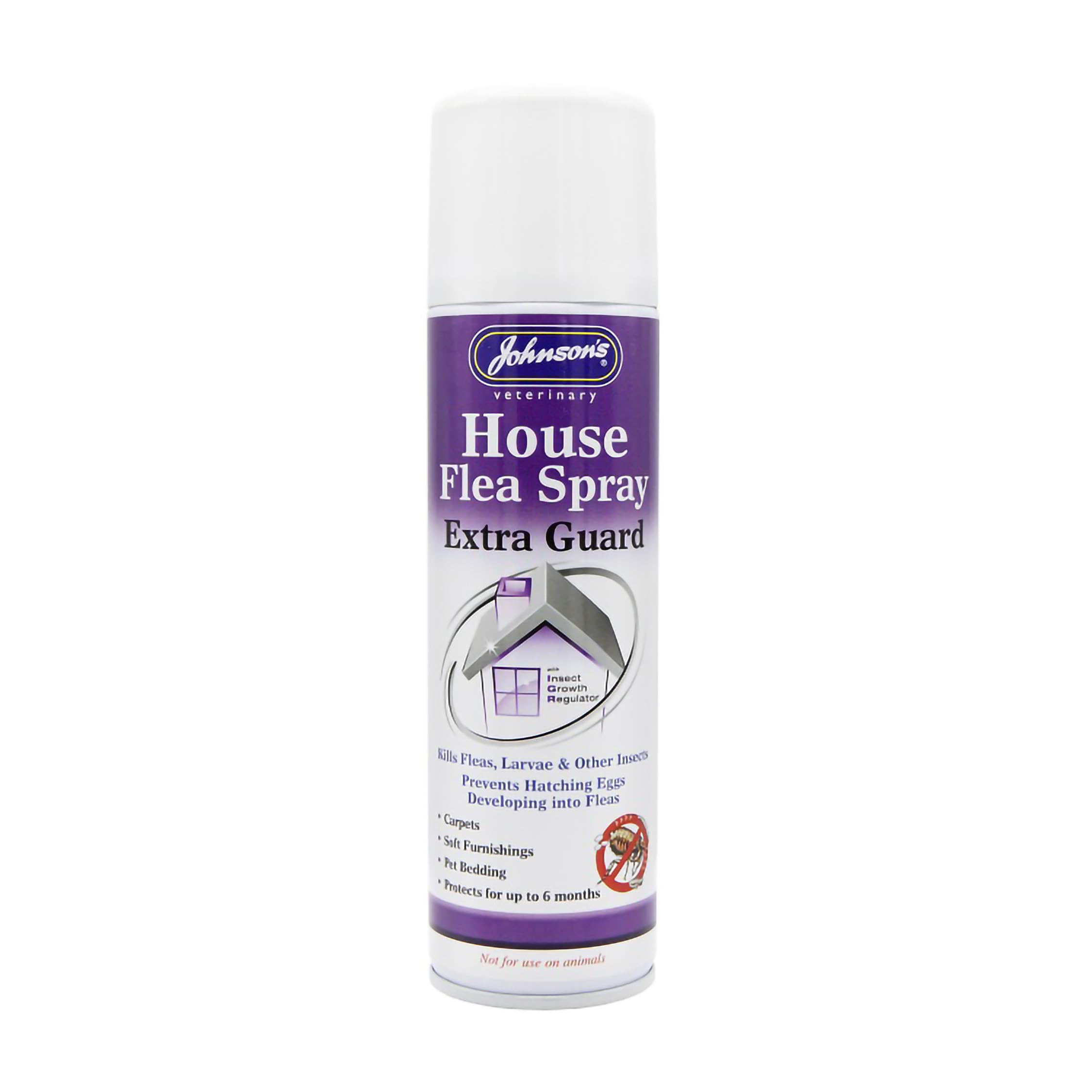 Johnsons I.G.R. House Flea Spray 250ml - Kills Fleas & Larvae, IGR Protection, 6 Month Home Defence