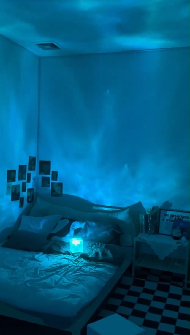 Image of Avkast Ocean Lamp Rechargeable,4.5 inch Mood Lighting Ambient Lighting with 16 Colors and Dynamic Ripple Effect, Ocean Wave Projector Light LED Night Lights for Bedroom Bathroom Room Decor