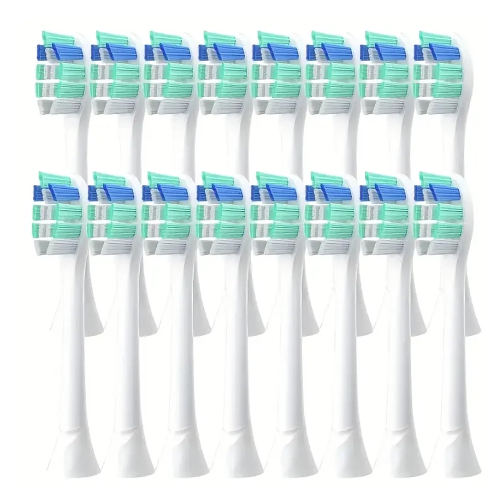 Cabezales De Repuesto For Cepillo De Dientes For HX6730/HX6721/HX3216/HX9362/HX3210 | Cerdas de alta densidad: más cerdas brindan una cobertura más amplia(16pcs)