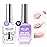 Gellen 18ML Nail Glue Gel and Nail Prep Dehydrator, 4 in 1 Soak Off LED UV Glue for False & Acrylic & Clear Press on Nails, Long Lasting for 28+ Days