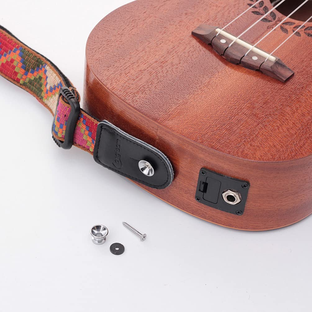 EXCEART Sangle de ukulélé hawaïenne vintage tissée Sangle d'épaule pour banjo Sangle réglable Sangle de rechange pour ukulélé banjo mandoline
