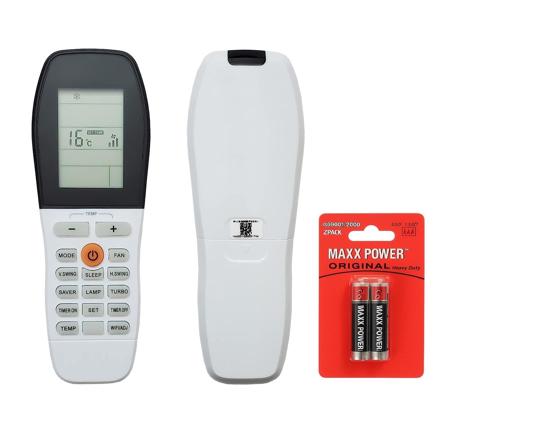 Compatible with voltas AC Remote Original 1.5 Ton Inverter Split Ac Remote 1 Year Warranty (Please Match Your Old Remote with IAMGE Verify and Buy) with Battery