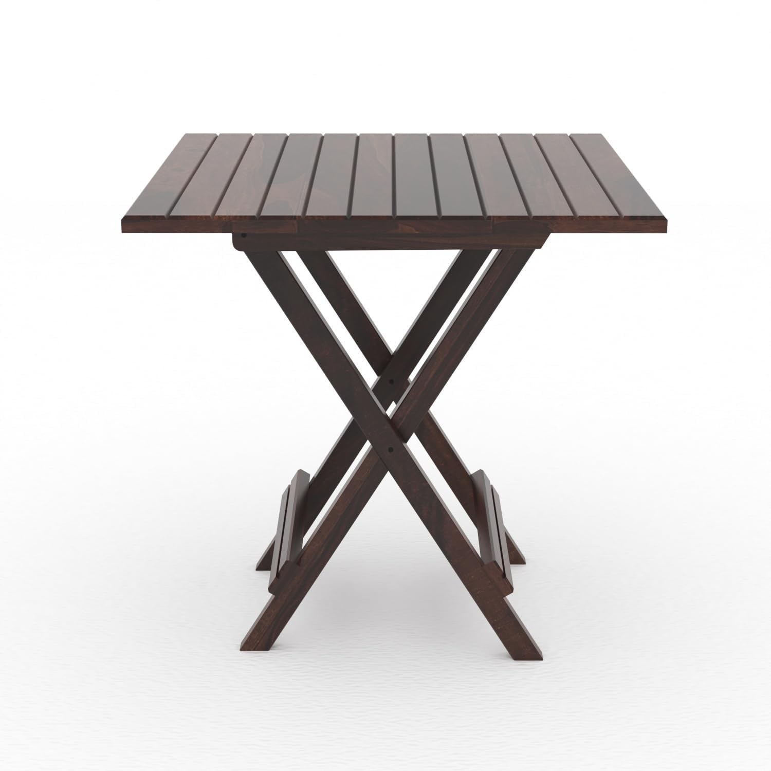 Furniture Foldable Wooden Coffee Table Stool for Home Garden Outdoor Living Room (Coffee Colour) 1