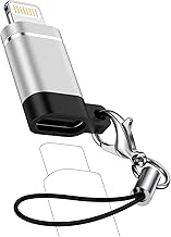 Type C to Lightning Converter with Anti-lost Strap, Type C Lightning Adapter with OTG Function, Fast Charging/Fast Data Transfer, USB C (Female) to Lightning iPad, AirPods and other iOS Devices