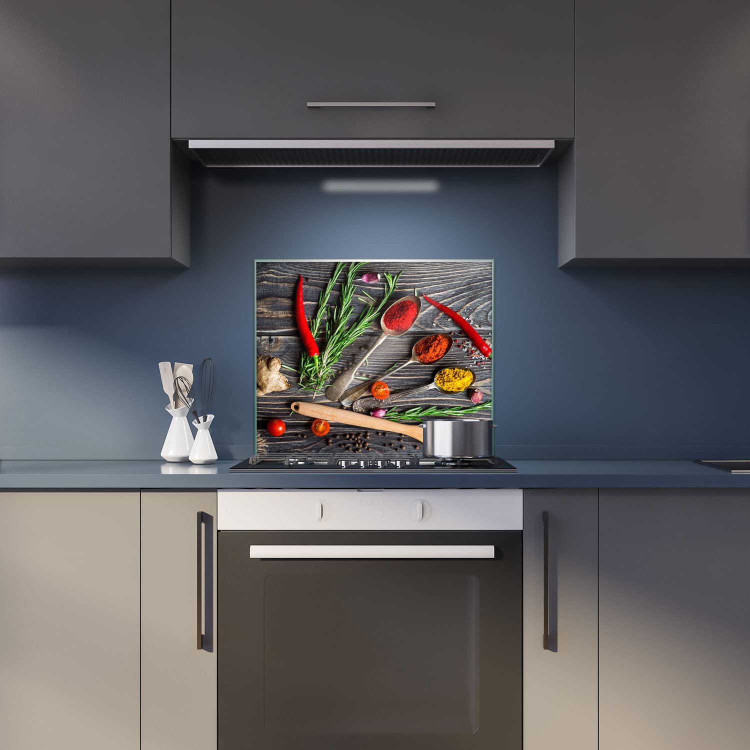 60x52cm Antidérapante Protection Plaque Induction 60x52cm - Cache Cuisinière Décoratif - Espace Travail Supplémentaire Cache Cuisinière KitchenYeah