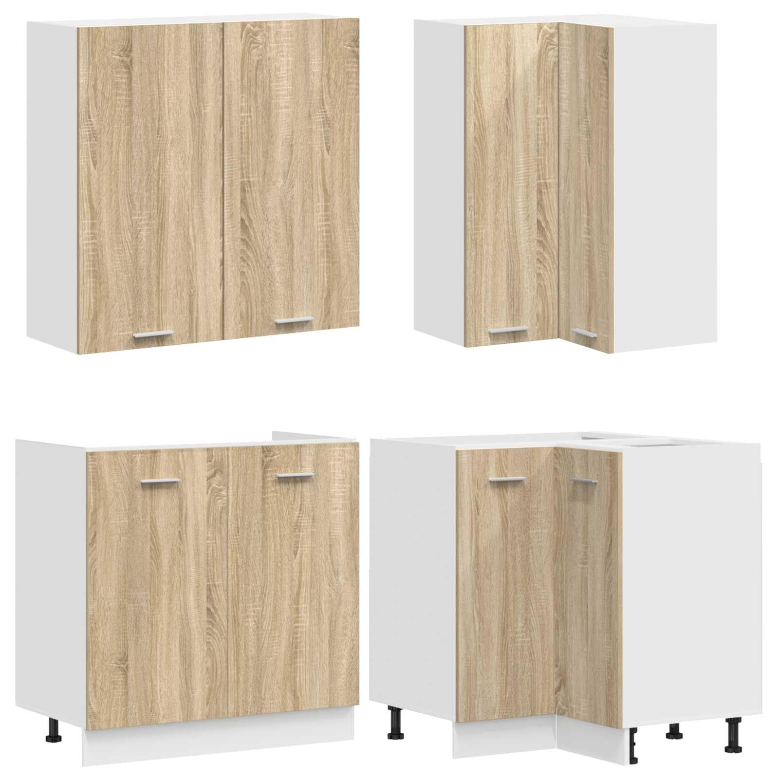Unita Cucina LYON 8 pz Rovere Sonoma Legno Ingegnerizzato