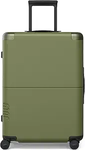 July Checked Luggage, Airline Approved, Expansion Zip, 24.5", Moss