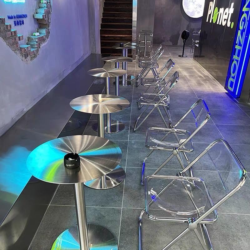 Mesa redonda de comedor pequeña para ganar espacio en cocinas 5
