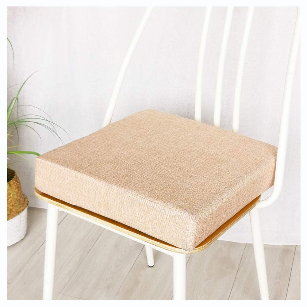 YOUCAI Chair Cushion, Armchair Booster Cushion Chair, Soft Seat Pads For Dining Chair, Padded Cushion Garden Seat Pads, Thick Square Seat Cushions Fit For Home Office Car,Brown2,50x50x5cm