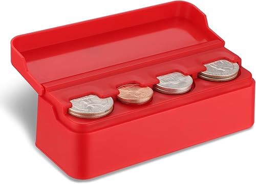 SINGARO Soporte para monedas para automóvil, organizador de cambio de monedas compatible con monedas de diferentes tamaños, adecuado para la mayoría