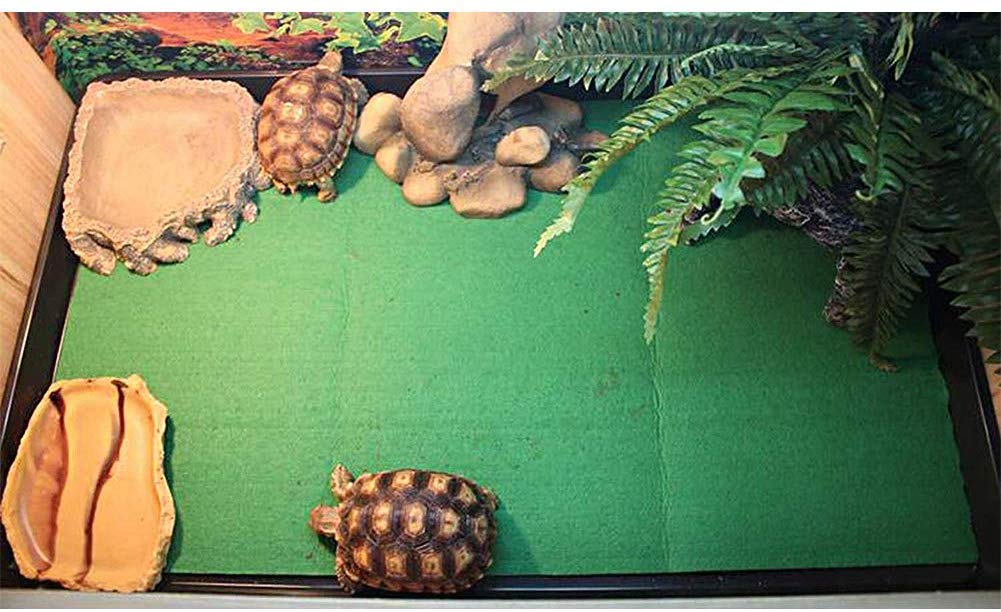 Tfwadmx Grande – Alfombra de Reptil para sustrato de Ropa de Cama Suministros para terrario, lagartos, Serpientes, dragón Barbudo, Gecko, Tortugas camelón Iguana (70.87 Pulgadas x 23.6")