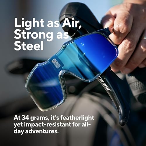 Miniatura 6 de CHAMELO Falcon Smart Sports Sunglasses with Instant Automatic Tint Adjustment, Solar-Powered, IP68 Waterproof