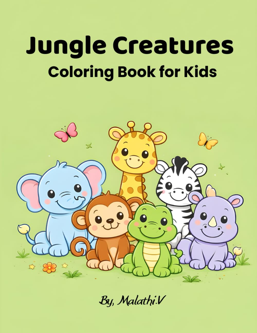 Jungle Creatures: Coloring Book for Kids