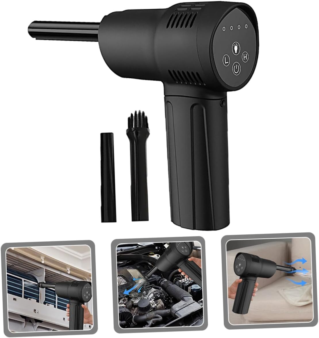 PRETYZOOM Air Duster for Cleaning Cordless Dust Blower Rechargeable for Camera Lens Car Seat Home Use