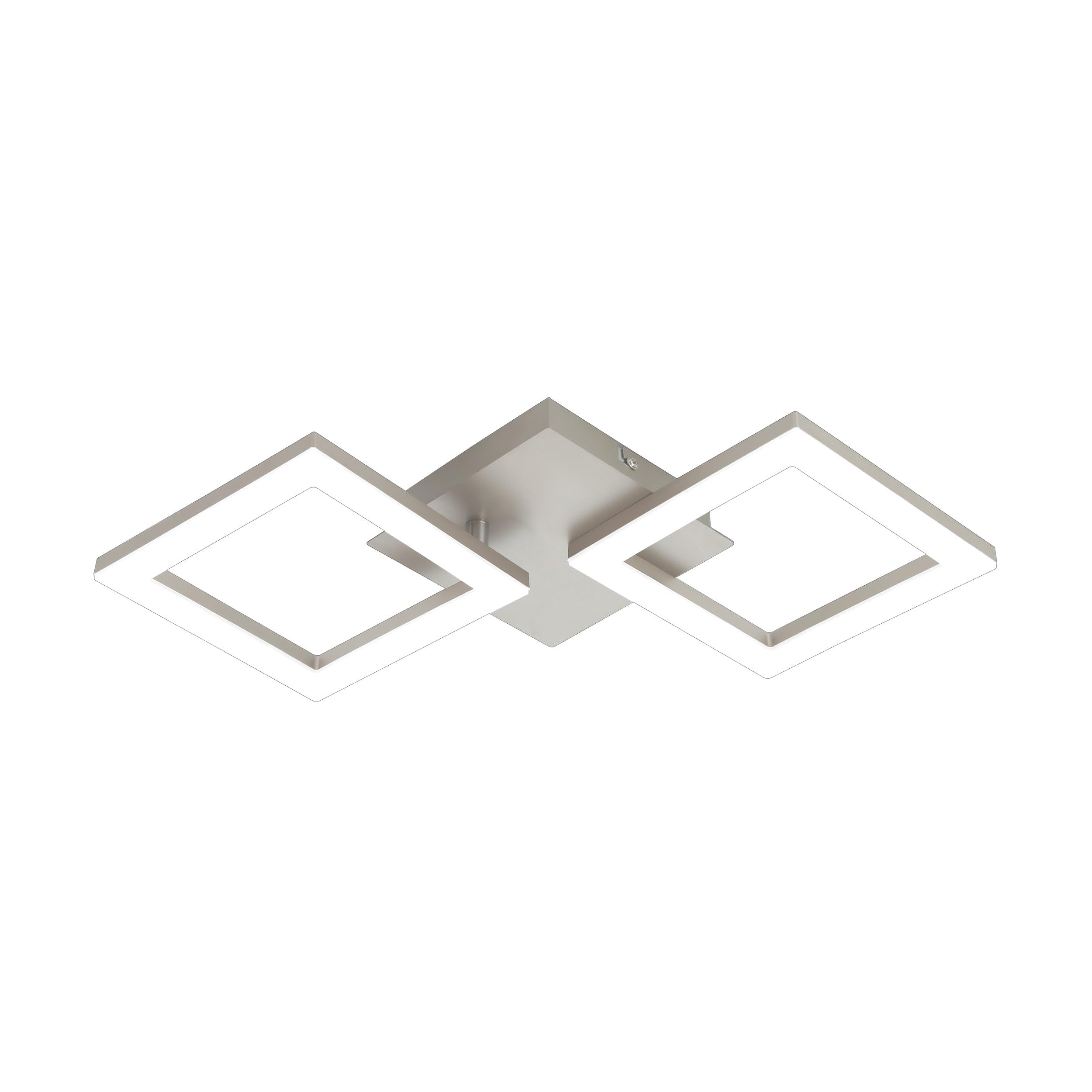 Eglo Luminaire plafonnier Palmaves 2 avec 2 panneaux LED, lampe de plafond