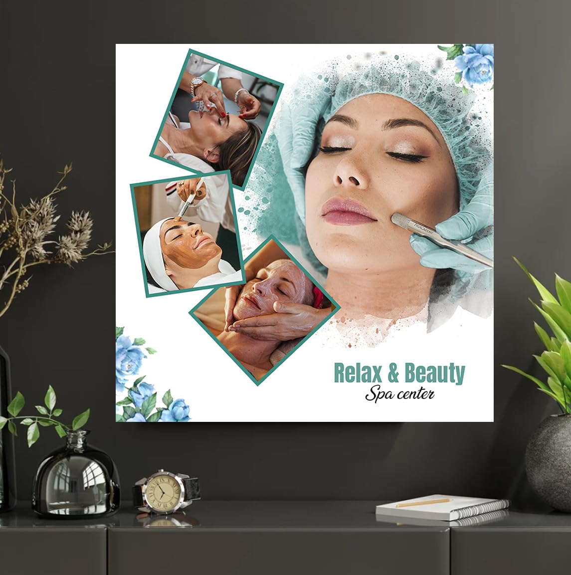Inkshutter Beauty & Spa Informational Wall Poster | 24x24” Glossy Vinyl Print | Unframed Decor for Shop, Salon, Spa & Home