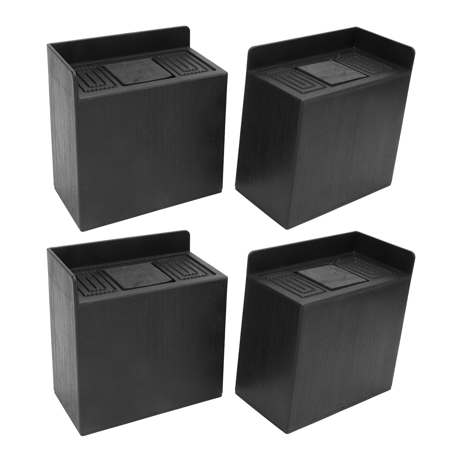 TOPINCN 4 PCS Non Slip Pad, 4 Inch L Shaped Non Slip Mat, Rectangular Non Slip Foot Pad for Bed Risers Washing Machine Sofa Furniture