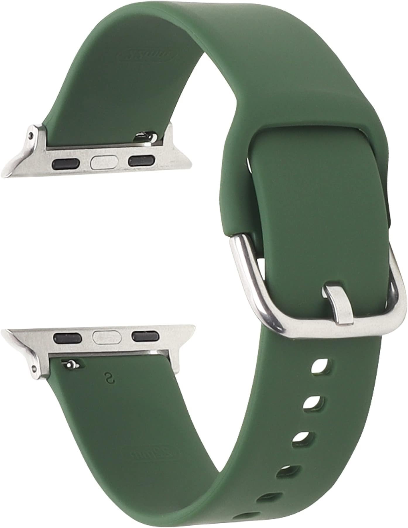 TECHONTO Plain Band Soft Silicone Sport Wristband Compatible with Apple Watch iWatch Bands 42mm 44mm & 45mm Soft Silicone Strap Wristbands for Apple Watch Series 6/5/4/3/2/1/SE