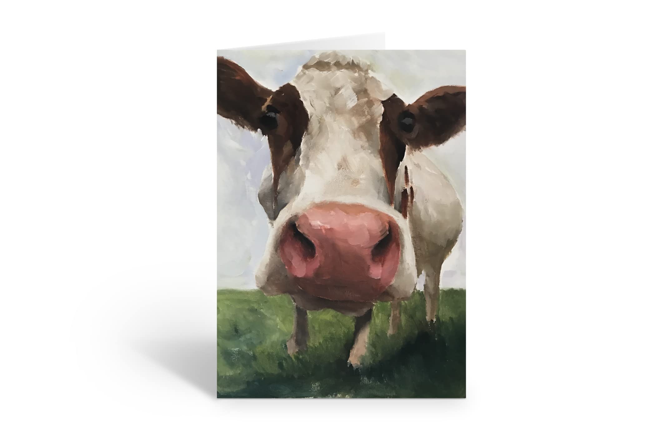 Cow Card, Greeting Card or Birthday Card for Cow Lover, Suitable for Any Occasion, Blank Inside A5 020