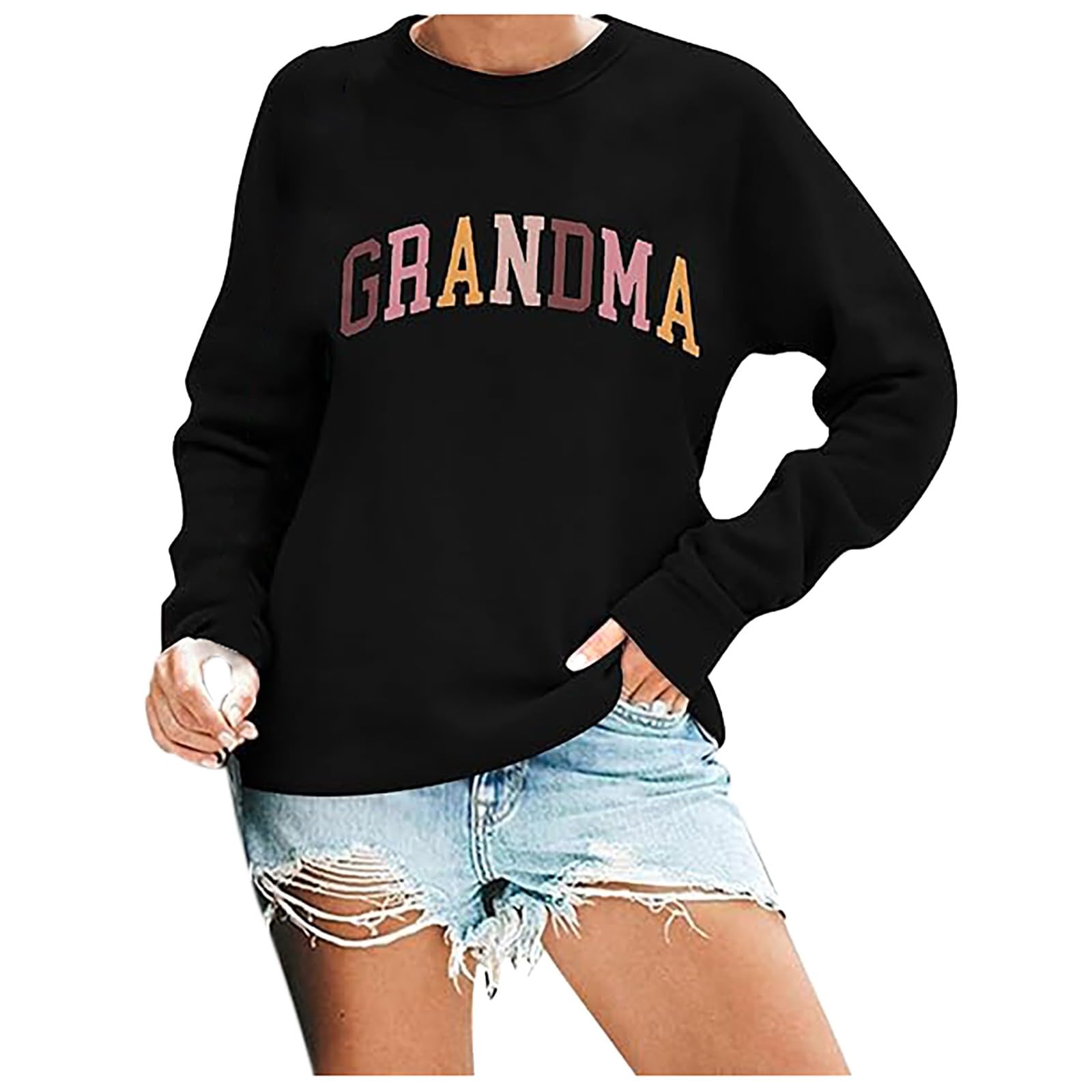 Sudaderas Mujer,Sudadera con Capucha de Manga Larga y Cuello Redondo con Estampado de Letras Informal a la Moda para Mujer