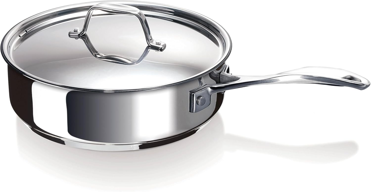 Beka Chef Stainless Steel Sauté Pan with Lid 24 cm