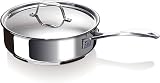Beka Chef - Sauteuse Inox 18/10 - 24 cm - Avec Couvercle - Tous feux Compatible Induction - Acier Inoxydable - 1