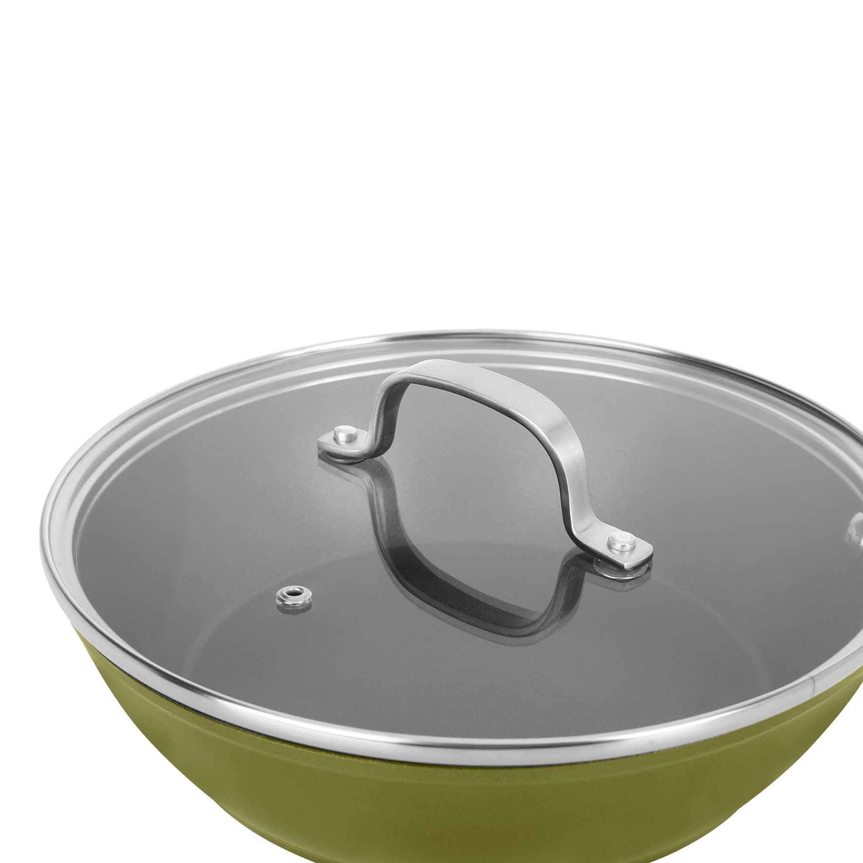 Sitram 717096 Poêle Sauteuse Endurance 24cm 100% Acier Inoxydable Avec Couvercle En Verre - Fond Triple épaisseur - Intérieur Sans Revêtement Nocif - Tous Feux Dont Induction