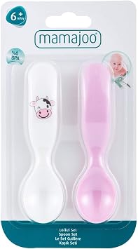 Mamajoo Desenli Kaşık Seti / Pembe & İnek