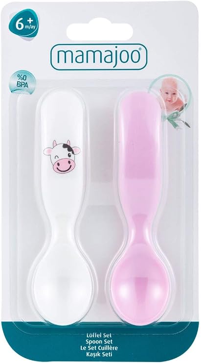 Mamajoo Desenli Kaşık Seti / Pembe & İnek