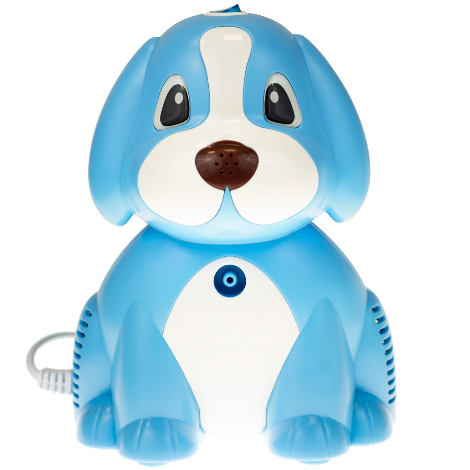 Omnibus BR-CN171 Inhalador Eléctrico Infantil Modelo Cachorro Perfecto para Niños Apto para Adultos, Accesorios de Inhalación Necesarios para Niños y Adultos (Azul)