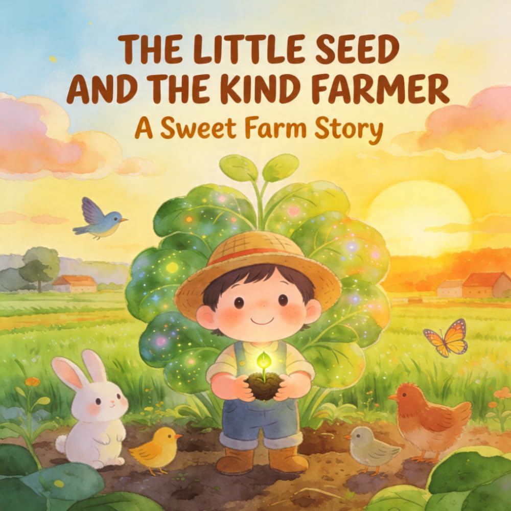 The Little Seed and the Kind Farmer: A Farm Animals Picture Book and Bedtime Story for Toddlers Ages 1-4 (Little Farm & Animal Bedtime Stories for Toddlers)