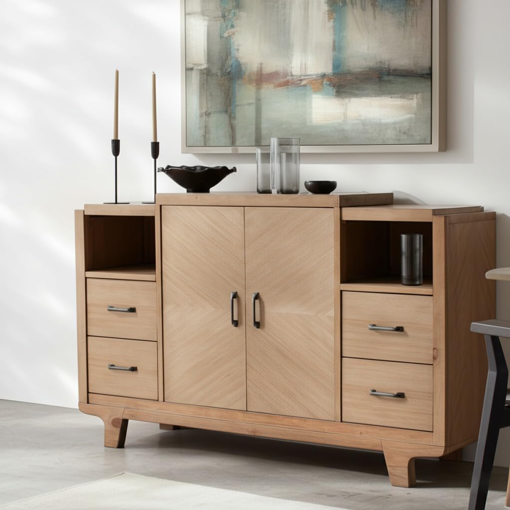 Alpine Furniture Olejo Solid Pine Sideboard Natural